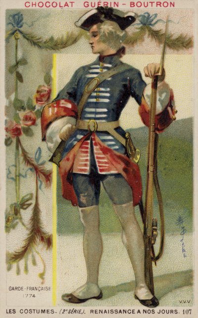 Gardes Francaises (ranskalaisen kaartin) sotilas, 1774 tekijältä French School