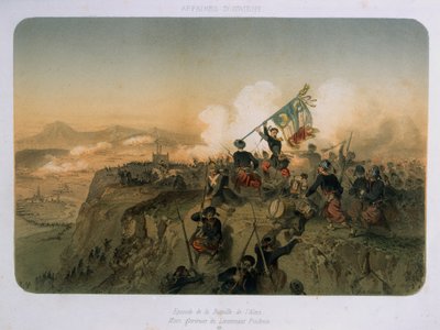 Sotilaat hyökkäyksen kohteeksi Alman taistelussa 20. syyskuuta 1854 1854 tekijältä French School
