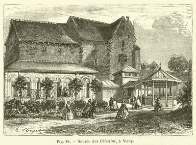 Lähde des Celestins, Vichy (kaiverrus) tekijältä French School