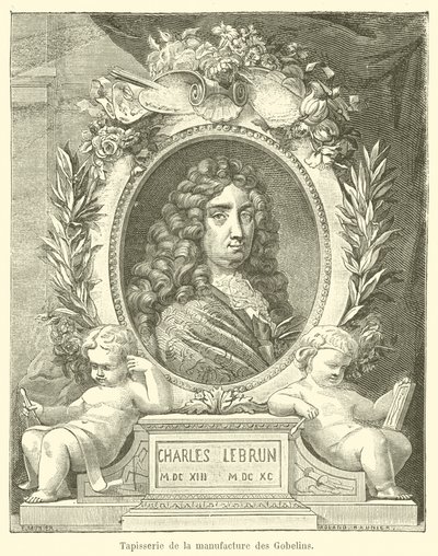 Gobelins-tehtaan kuvakudos (kaiverrus) tekijältä French School