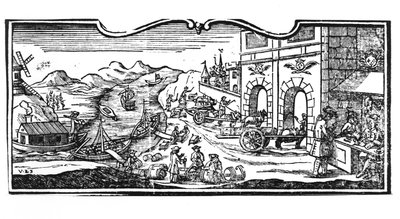 Viinien ja väkevien alkoholijuomien kaupungin sisäänkäynnin verotoimisto, valtioneuvoston asetus 22. maaliskuuta 1707, Pariisin valtioneuvoston rekistereistä, 1739 (yksityiskohta) (katso tekijältä French School