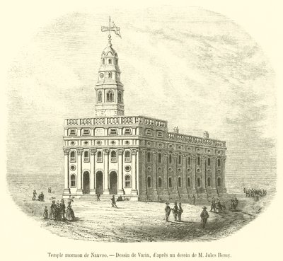 Temple mormon de Nauvoo (kaiverrus) tekijältä French School