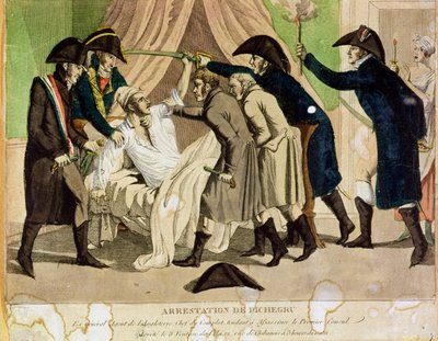 Kenraali Charles Pichegrun (1761-1804) pidätys 1800-luvun alussa tekijältä French School