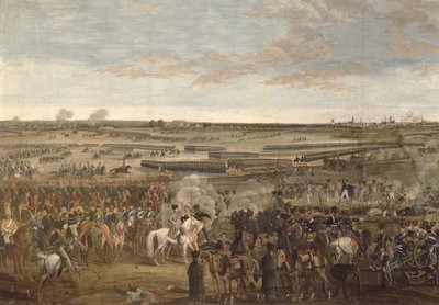 Leipzigin taistelu, Napoleonin yksityiskohta etualalla, 18. lokakuuta 1813 (katso 203343) tekijältä French School