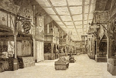 Bazar de la Charité Pariisissa ennen tulipaloa 4. toukokuuta 1897 tekijältä French School