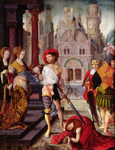 Pyhän Johannes Kastajan pään mestaus, 1525 tekijältä French School