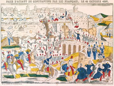 Constantinuksen vangitseminen ranskalaisten toimesta 13. lokakuuta 1837 tekijältä French School