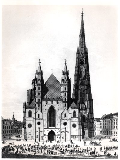 Pyhän Tapanin katedraali Wienissä, 1821 tekijältä French School