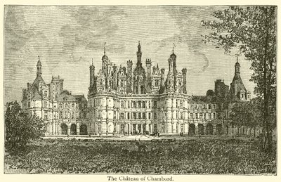 Chateau of Chambord (kaiverrus) tekijältä French School