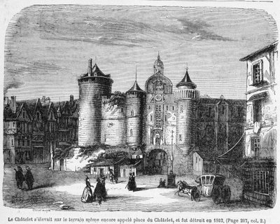 Chatelet 1700-luvulla - kaiverrus tekijältä French School