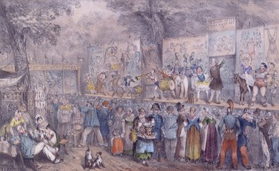 Sirkusparaati Saint-Cloudissa, 1800-luvun puoliväli tekijältä French School