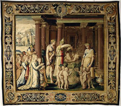 The Coronation Sacrifice, n. 1610 (villa ja silkki) tekijältä French School