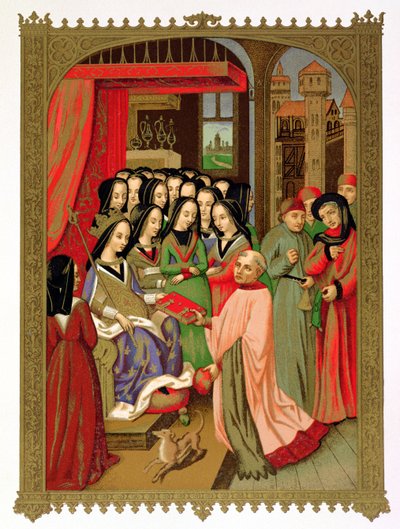 Anjoun Marian hovi (1404-63) Kaarle VII:n vaimo (1403-61) tekijältä French School
