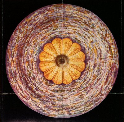 Kruunuchakra, kuvitus C.W. Leadbeaterin (1854-1934) teoksesta "Les Centers du force dans l