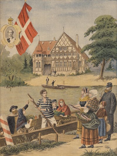 Tanskan paviljonki vuoden 1900 yleisnäyttelyssä Pariisissa, kuva Le Petit Journalista, 19. elokuuta 1900 tekijältä French School