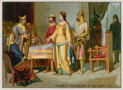 Eleanor of Aquitaine ja Louis VII:n avioero tekijältä French School