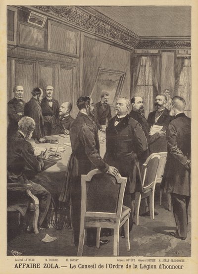Emile Zolan kunnianloukkaustapaus - Kunnialegioonan ritarikunnan neuvosto tekijältä French School