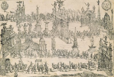 Henri IV:n (1553-1610) sisäänkäynti Lyoniin, 4. syyskuuta 1595 tekijältä French School