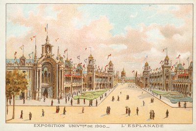 The Esplanade, Exposition Universelle 1900, Pariisi (chromolitho) tekijältä French School