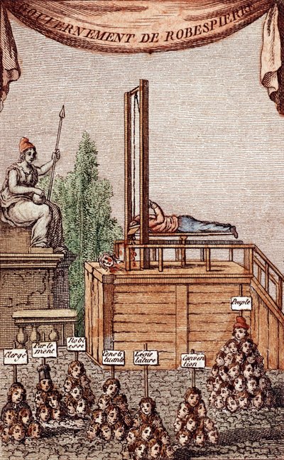 Robespierren teloitus 28. heinäkuuta 1794 tekijältä French School