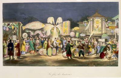 Lyhtyjen festivaali, pub. kirjoittanut Formentin, 1824-27 tekijältä French School
