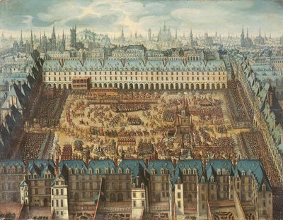 Glorious Knights Turnajaturnaus Place Royalessa juhlitaan Ludvig XIII:n (1601-43) häitä Itävallan Annen (1601-66) kanssa 5., 6. ja 7. huhtikuuta 1612 tekijältä French School
