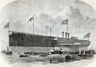 The Great Eastern, kuvitus Le Nouvel Illustresta, 1867 tekijältä French School