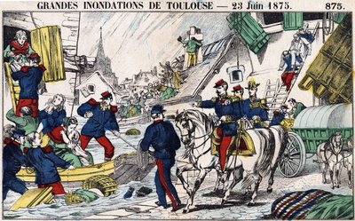 Toulousen suuret tulvat 23. kesäkuuta tekijältä French School