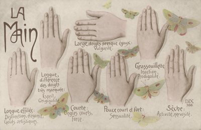 Käsi (väri litho) tekijältä French School