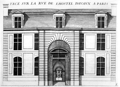 Hotel dAvaux, rue du Temple, Pariisi tekijältä French School