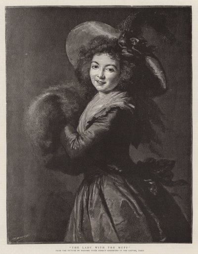 The Lady with the Muff (kaiverrus) tekijältä French School