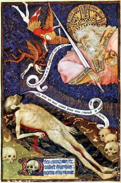 Viimeinen tuomio, kuva Les Grandes Heures de Rohanista, 1430 tekijältä French School