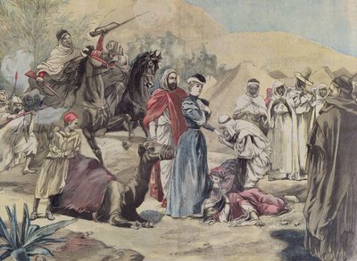 Eurooppalaisen naisen avioliitto arabipäällikön kanssa, Le Petit Journal, 1899 tekijältä French School