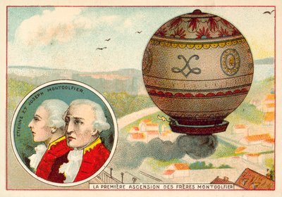 Montgolfier Brothersin ensimmäinen ilmapallon nousu tekijältä French School