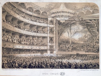 Opera Comique Pariisissa, 1850-60 tekijältä French School