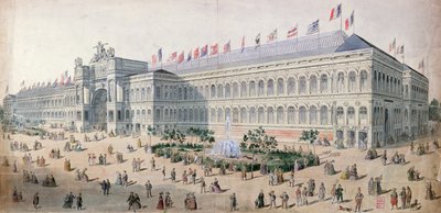 Palais de lIndustrie Exposition Universellessä vuonna 1855 tekijältä French School