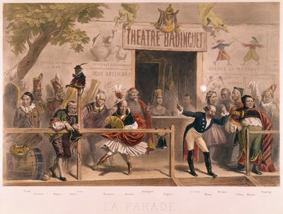 Paraati, karikatyyri Napoleon III:sta ja hänen hovista (1808-73), La Menagerie Imperialesta, n. 1870 tekijältä French School
