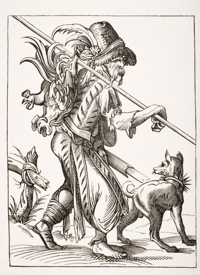 Poulterer, Jost Ammanin (1539–1591) piirtämän ja kaivertaman 1500-luvun kuvituksen jälkeen Paul Lacroixin (1806–84) teoksesta Le Moyen Age et La Renaissance, julkaistu 1847. tekijältä French School