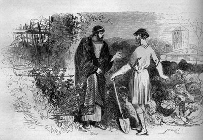 Rooman keisari Diocletianus (245-313) Salonessa. tekijältä French School
