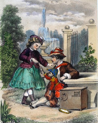 Pieni apina (väri litho) tekijältä French School