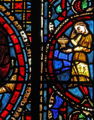 St Lubinin ikkuna: lahjoittajat - viinintekijät (w45) tekijältä French School