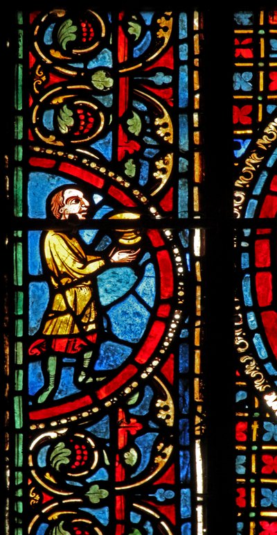St Lubinin ikkuna: lahjoittajat - viinintekijät (w45) tekijältä French School