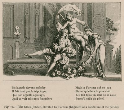 The Stock-Jobber, Fortune korottaa (fragmentti aikakauden karikatyyristä) tekijältä French School