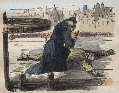 Jean Calasin kidutus, kuvitus teoksesta Kaikkien kansojen kuuluisat syyt..., Armand Fouquier, 1858-67 tekijältä French School