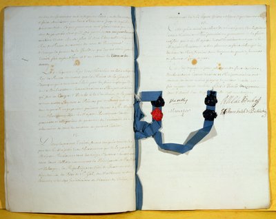 Utrechtin sopimus, 11. huhtikuuta 1713 (kynä ja muste paperille) tekijältä French School
