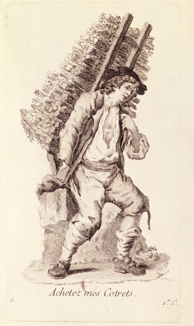 The Twig Seller, "Petits Metiers de Paris" tekijältä French School