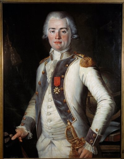 Losangesin varakreivi: Jean-Louis de Lostanges (1752-1822), jalkaväen kapteeni, yllään Saint-Louis