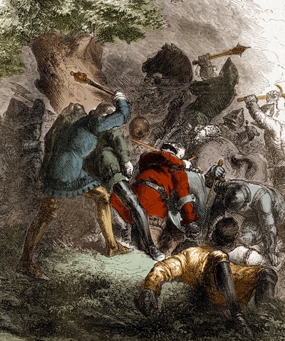 Trenton taistelu: Parti de Charles de Blois