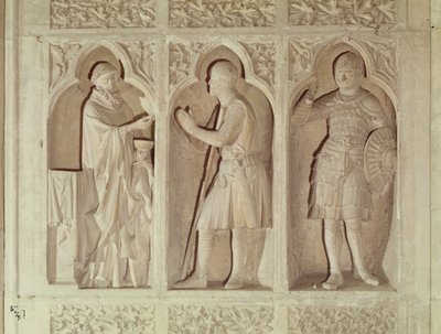 Ritarin ehtoollinen, yksityiskohta laivan länsipäästä, 1245-57 tekijältä French School