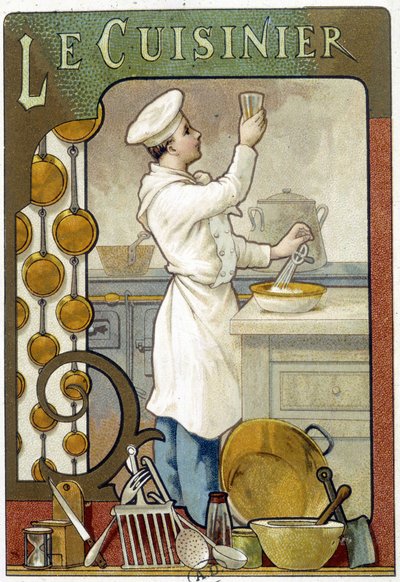 Kokki - Kromolitografia 1900 tekijältä French School